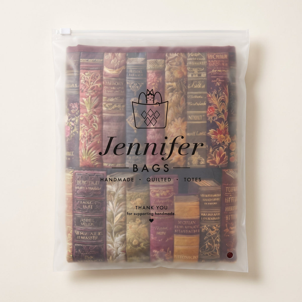 Literary Spirit Quilted Laundry Basket