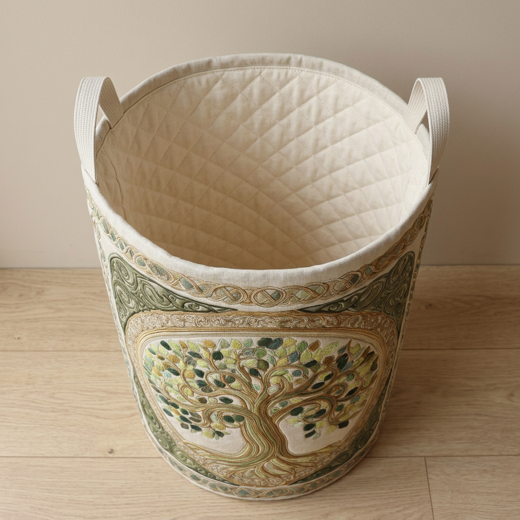 Gewatteerde wasmand Mystieke boom