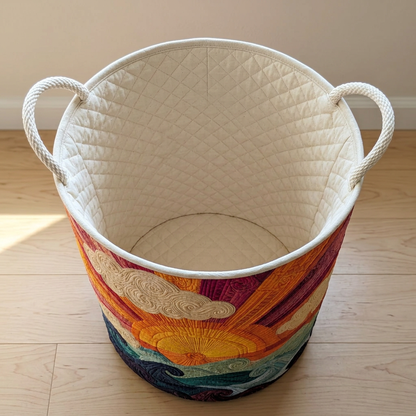 Gewatteerde wasmand Stralende zon