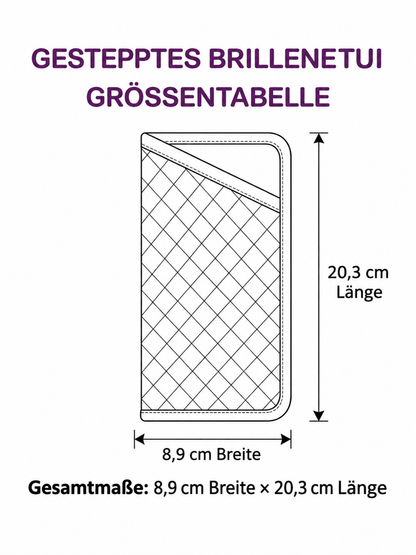Gequilt brillenkoker – Zwarte kat met Halloween heksenhoed