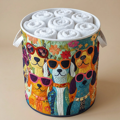 Gewatteerde wasmand Vrolijke honden