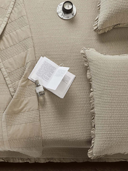 Classic Stripe Quilted 3-Piece Bedding Set