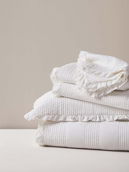 Classic Stripe Quilted 3-Piece Bedding Set
