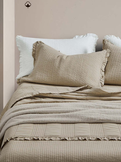 Classic Stripe Quilted 3-Piece Bedding Set