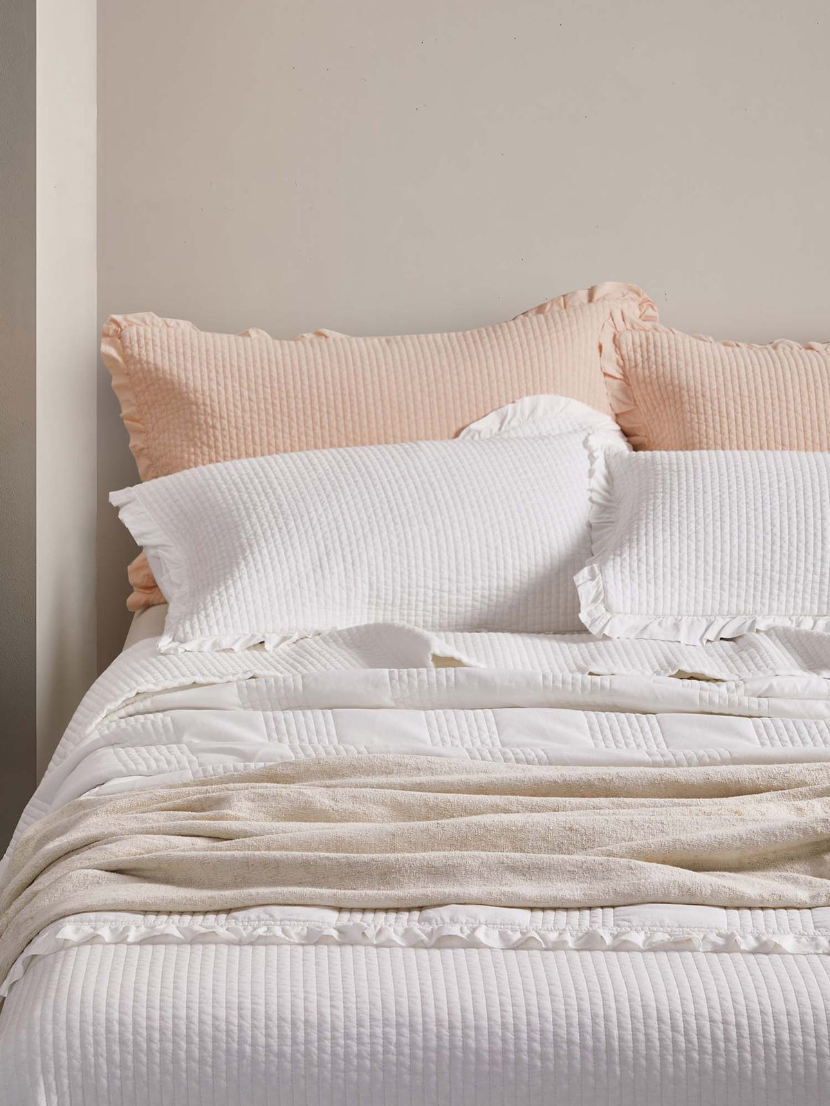 Classic Stripe Quilted 3-Piece Bedding Set