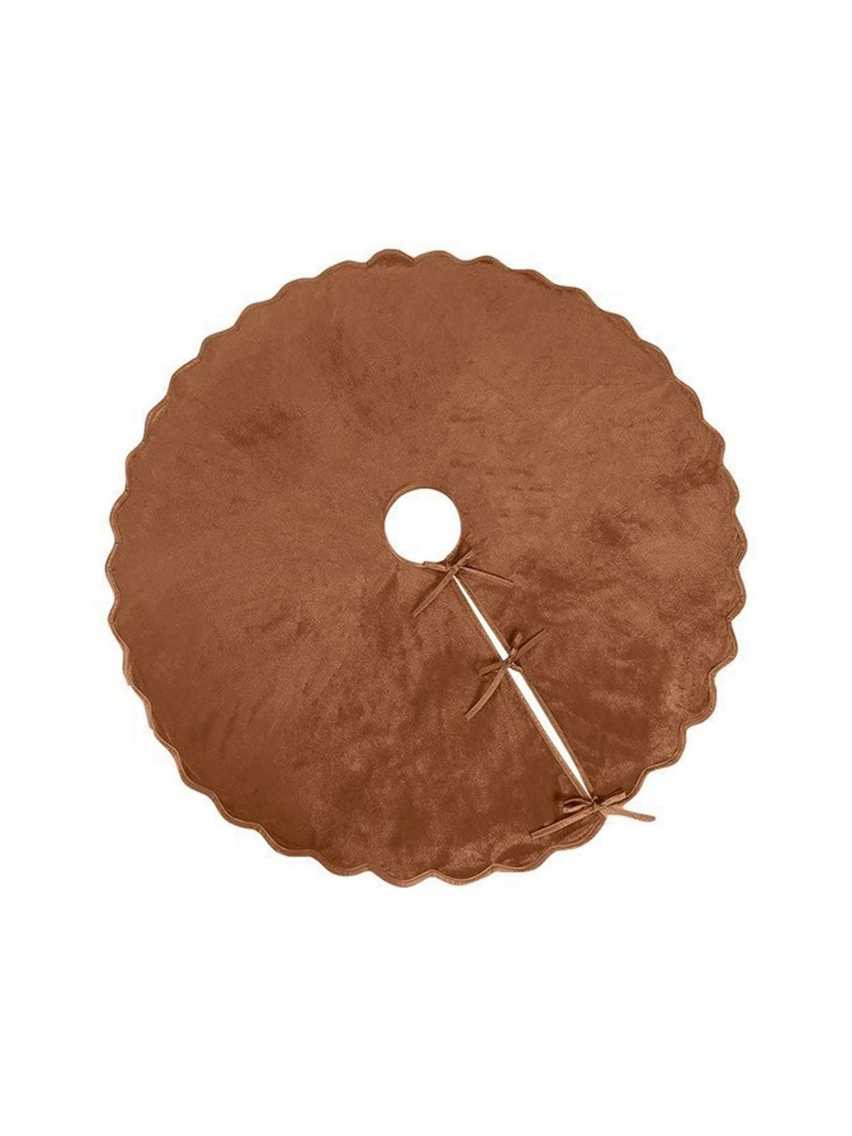 Scalloped Velvet Christmas Tree Skirt