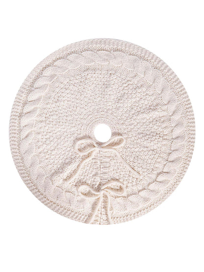 Cable Knit Christmas Tree Skirt