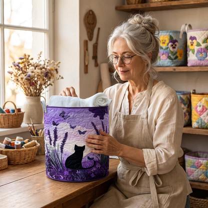 Gewatteerde wasmand Kattenvriendjes