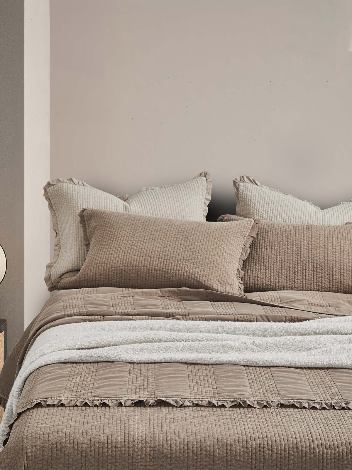 Classic Stripe Quilted 3-Piece Bedding Set