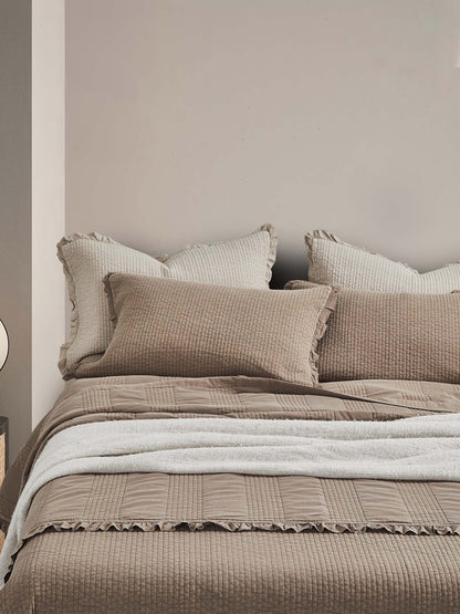 Classic Stripe Quilted 3-Piece Bedding Set