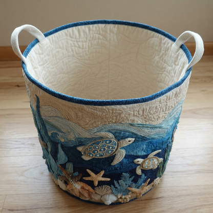 Gewatteerde wasmand Glanzende schelp