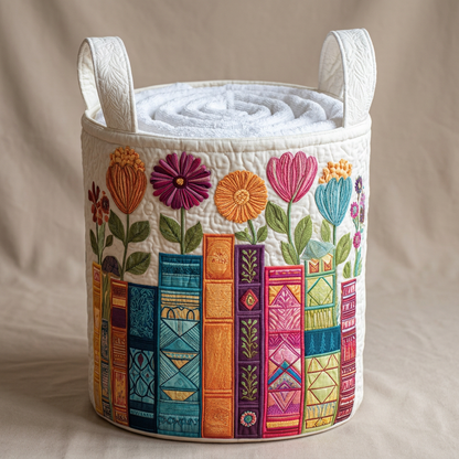 Gewatteerde wasmand Bloemenbibliotheek