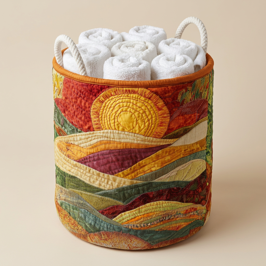 Gewatteerde wasmand Zonnegloed