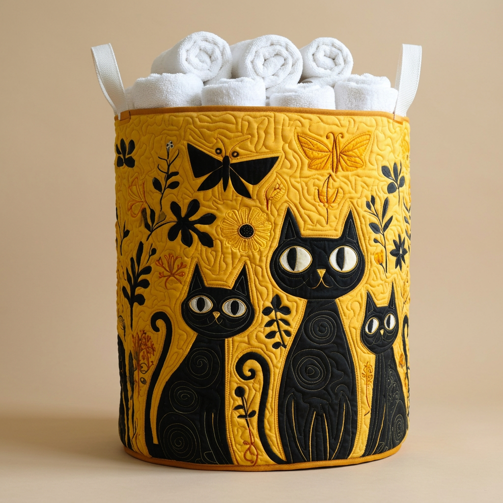 Gewatteerde wasmand Kattenfamilie