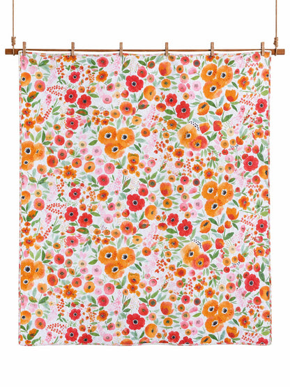 Wildflower Garden Reversible 100% Cotton Quilted 3-Piece Bedding Set