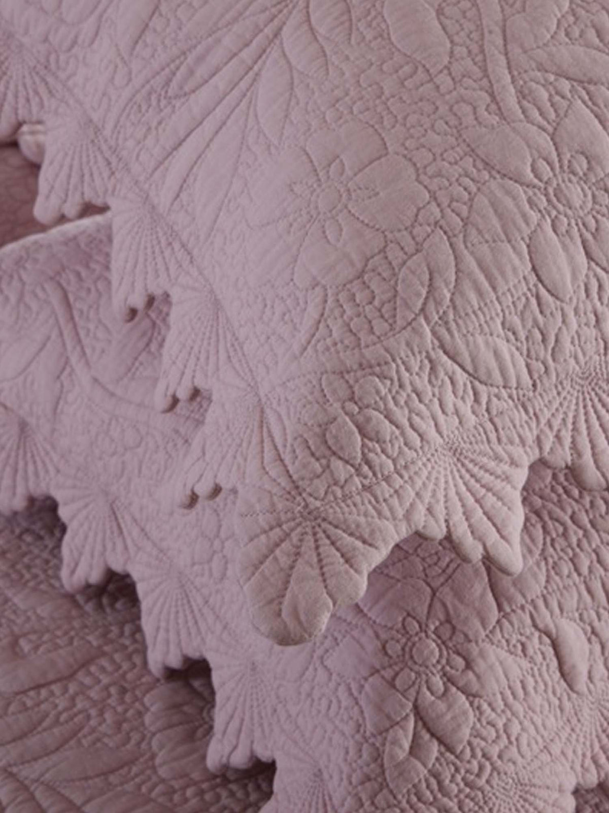 Serene Blossom 100% Cotton Floral Quilted Bedding Set