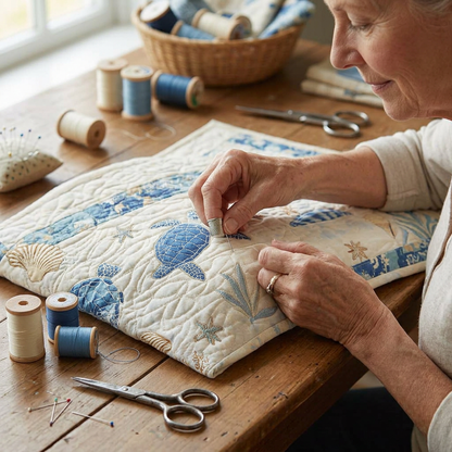 Gewatteerde wasmand Rust aan de kust