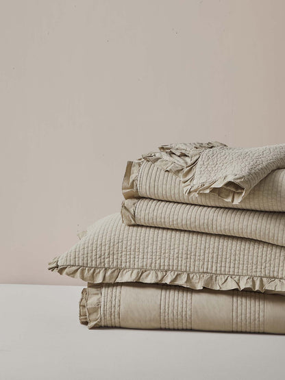 Classic Stripe Quilted 3-Piece Bedding Set