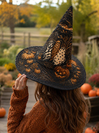 Handgemaakte gewatteerde heksenhoed – Angstaanjagende pompoenen voor Halloween