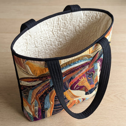 Artisanal Bag - Multicolored Mosaic Horse