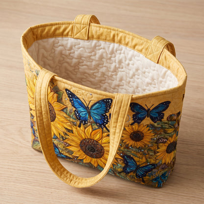 Artisan Bag - Sunflowers and Blue Butterflies