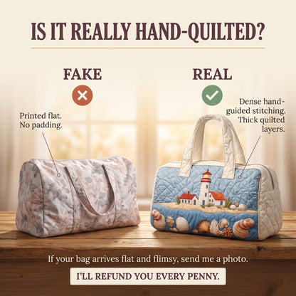 Seaside Glow Quilted Duffle Bag