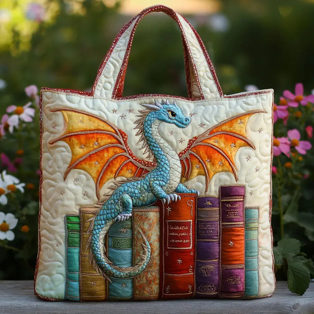 Drakenwachter van Boeken Gewatteerde Draagtas