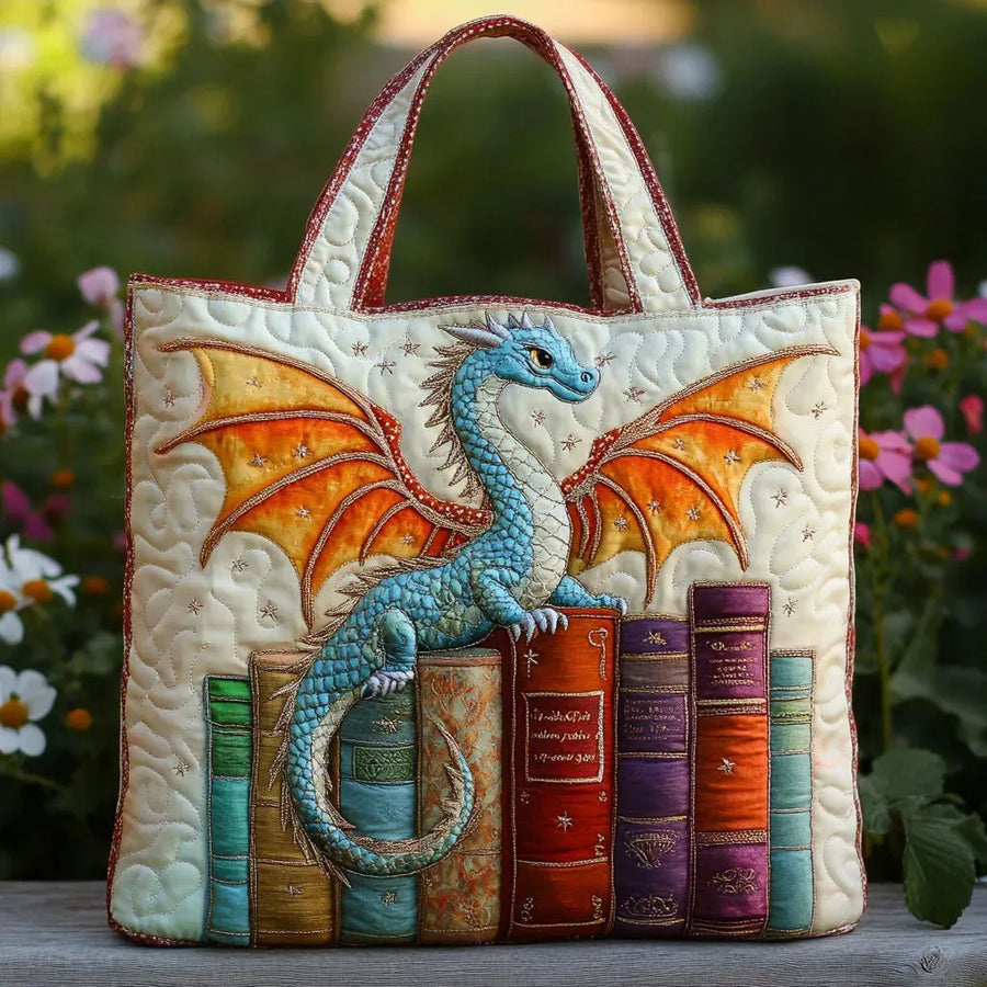 Drakenwachter van Boeken Gewatteerde Draagtas