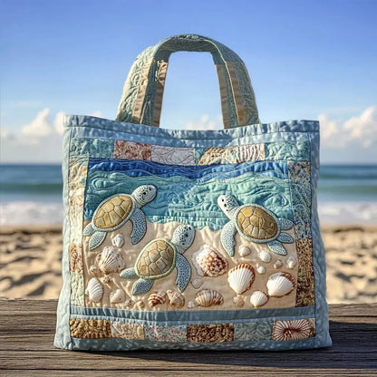Oceaanstroom Gewatteerde Handgemaakte Tas
