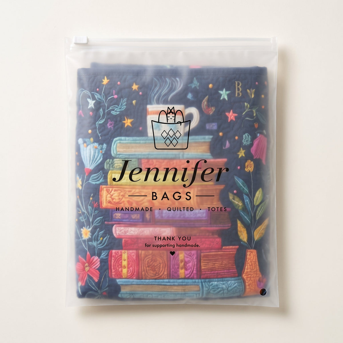 Dreamy Pages Quilted Laundry Basket