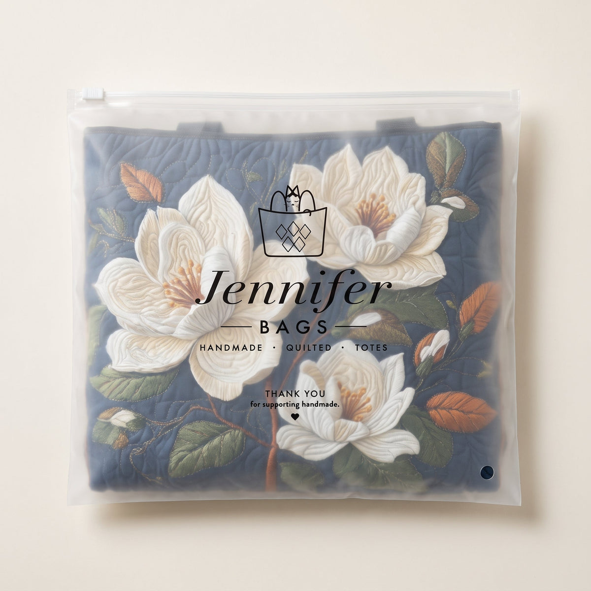 Artisan Quilted Bag - Delicate Magnolia