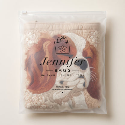 Cavalier King Charles Quilted Laundry Basket