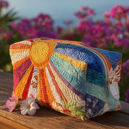 Gewatteerde make-uptas Boho-zonnestralen