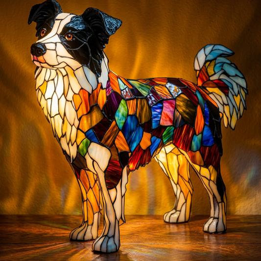 Border Collie Lamp