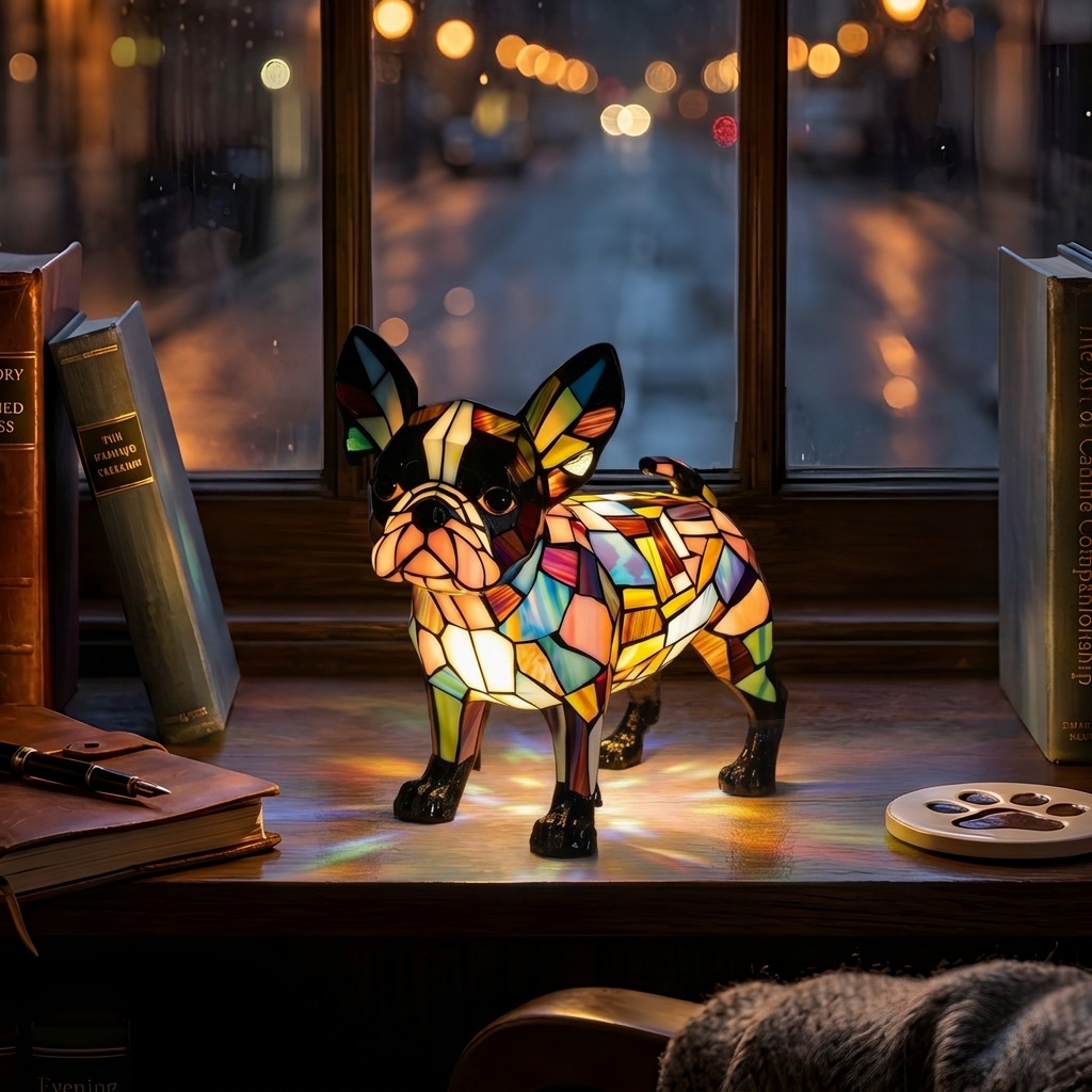 Boston Terriër Lamp