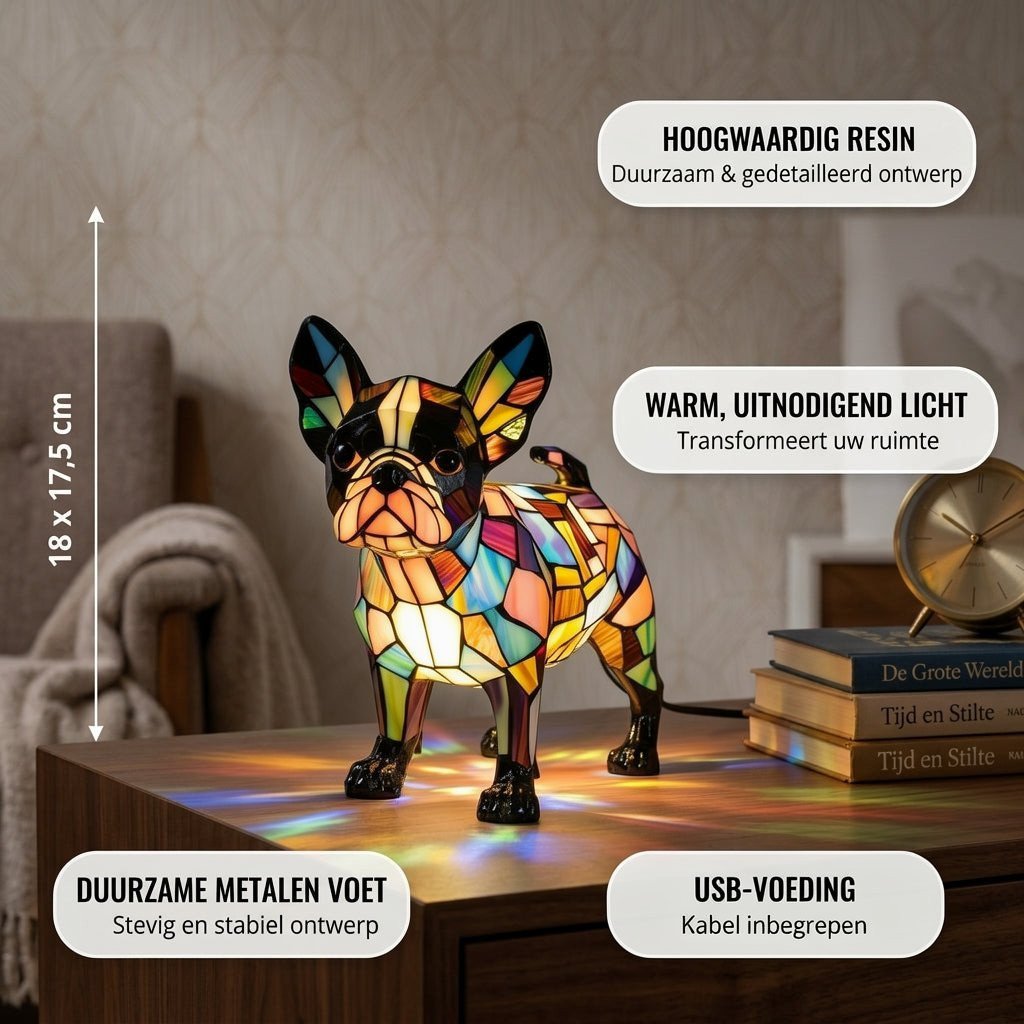 Boston Terriër Lamp