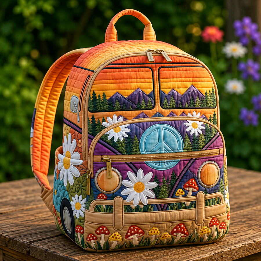 Quilted Boho Rucksack – Dreams in the Sunset