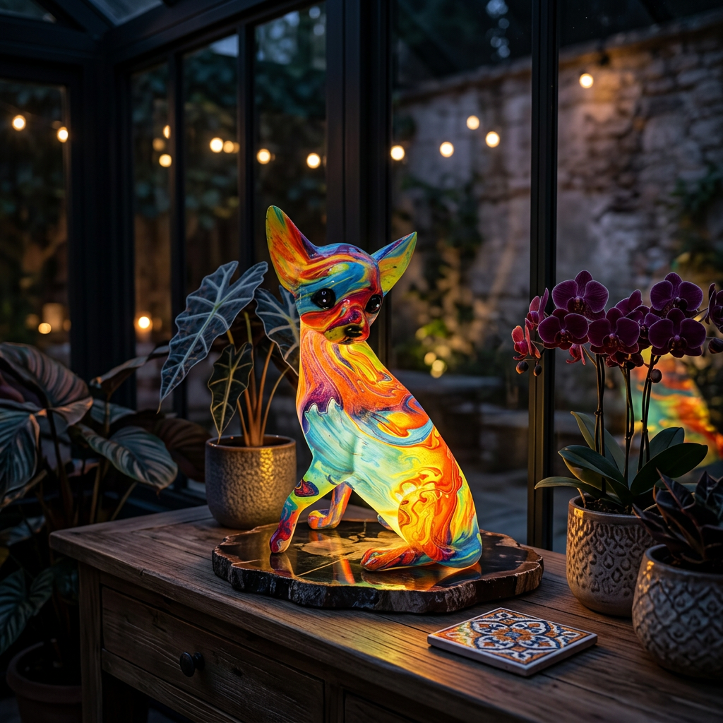 Chihuahua Hars Lamp