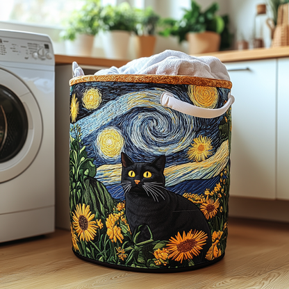 Gewatteerde wasmand Slimme kat