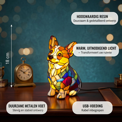 Vrolijke Corgi Lamp