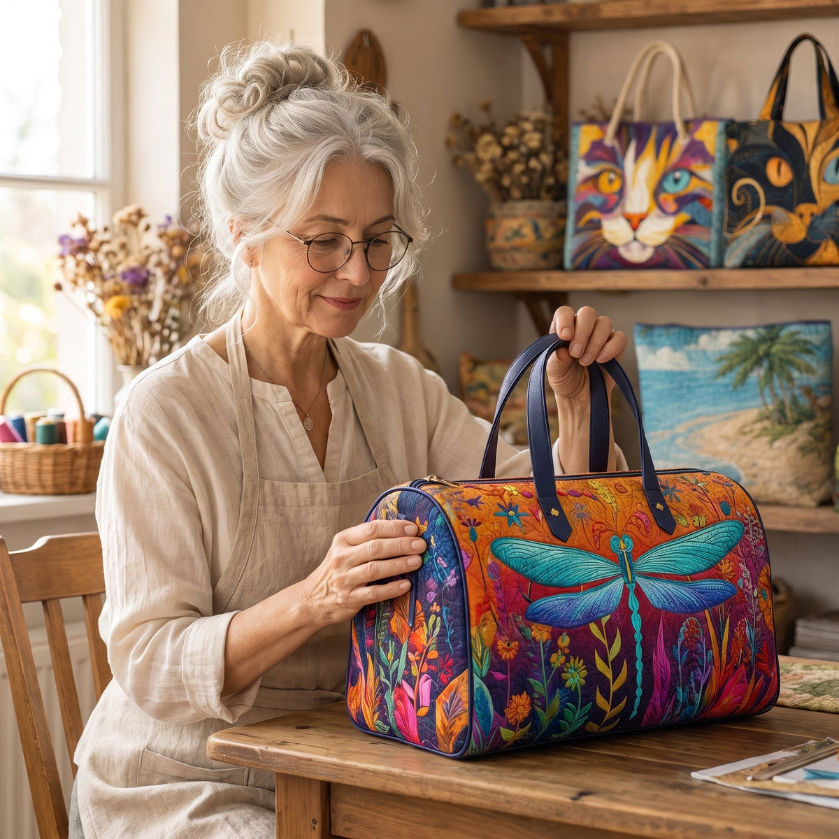 Flit and Fly Quilted Duffle Bag