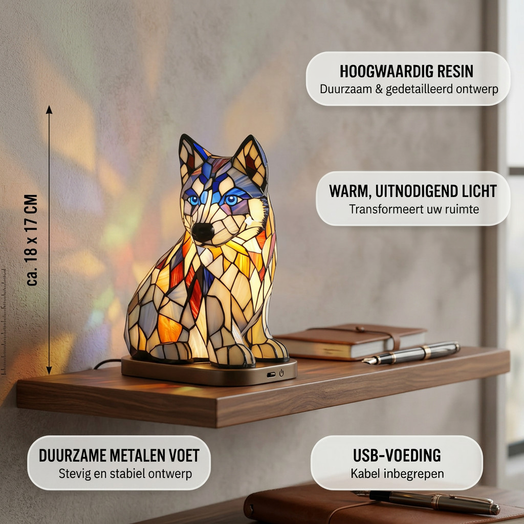 Noordse Husky Lamp