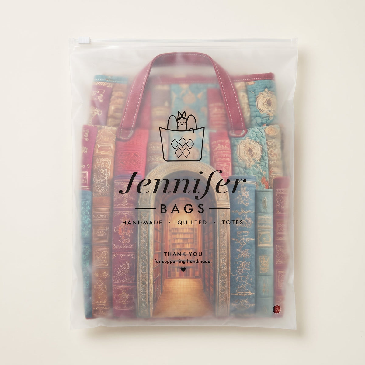 Hidden Library Quilted Duffle Bag