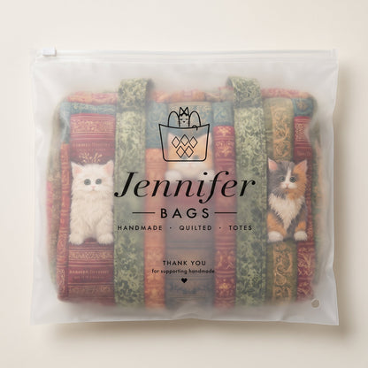 Cat Chapter Quilted Duffle Bag
