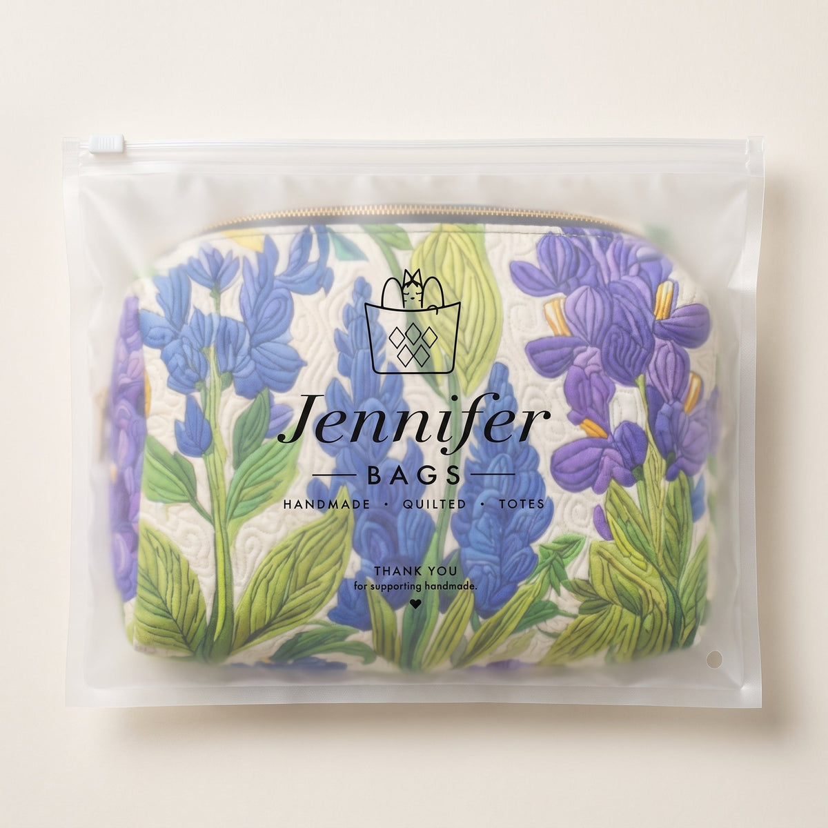Bloom of Light Quilted Makeup Bag