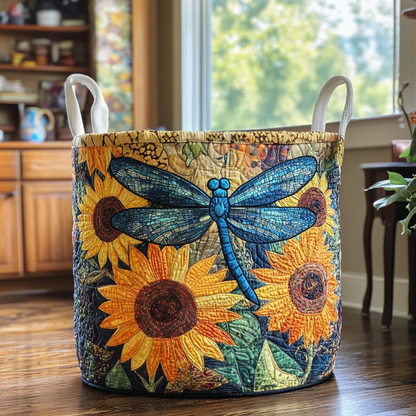 Butterfly Quilted Laundry Basket