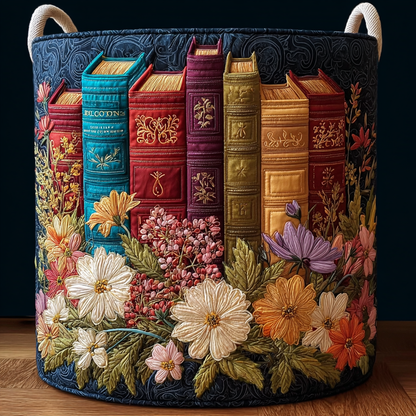 Classic Style Quilted Laundry Basket