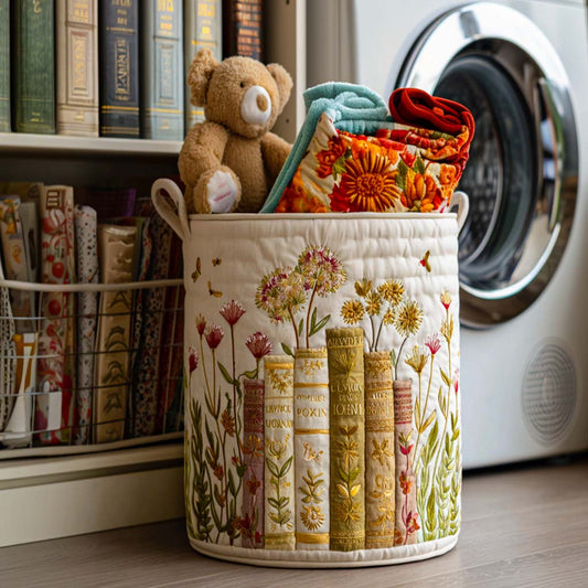 Daily Stories Quilted Laundry Basket