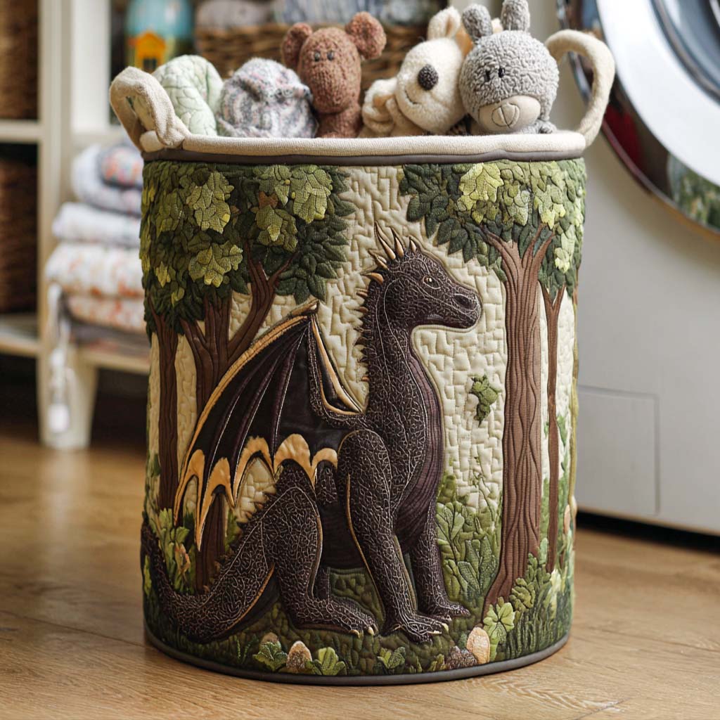 Heartfelt Spirit Quilted Laundry Basket