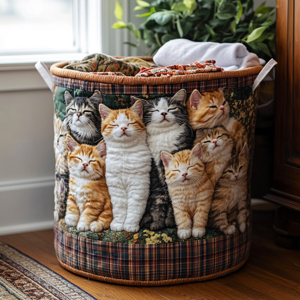 Soft Cocoon Quilted Laundry Basket